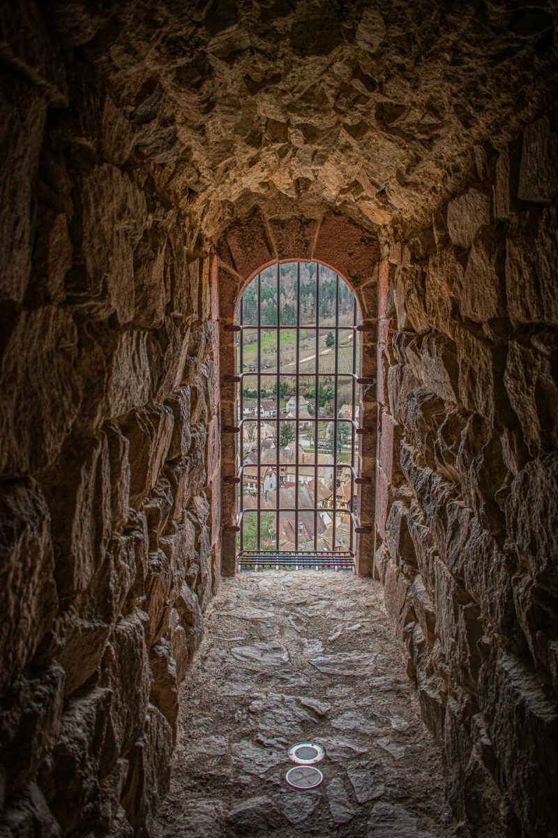 Inside the Tower Schlossberg in Kaysersberg